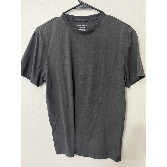 Banana Republic Fitted Crew Tee T Shirt Mens Small Gray - Picture 1 of 5